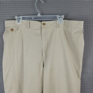 Towncraft Khaki Pants Men's 42x30 Wrinkle Free Cotton Blend Slacks